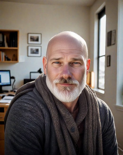 C.L. Stegall at his desk
