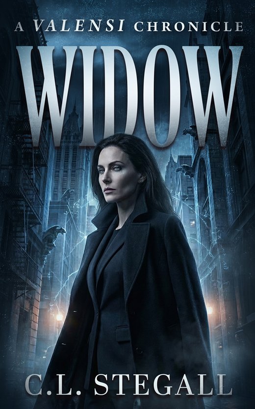 Cover of WIDOW, book two of the Valensi Chronicles